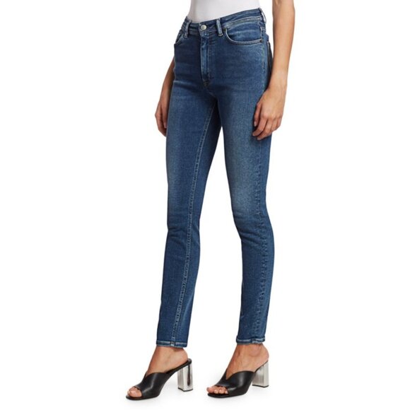 ACNE Studios Faded High-Rise Slim Leg Jeans | Size 28 (4-6) - Picture 3 of 6